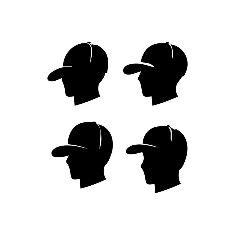 Man wearing baseball cap vector