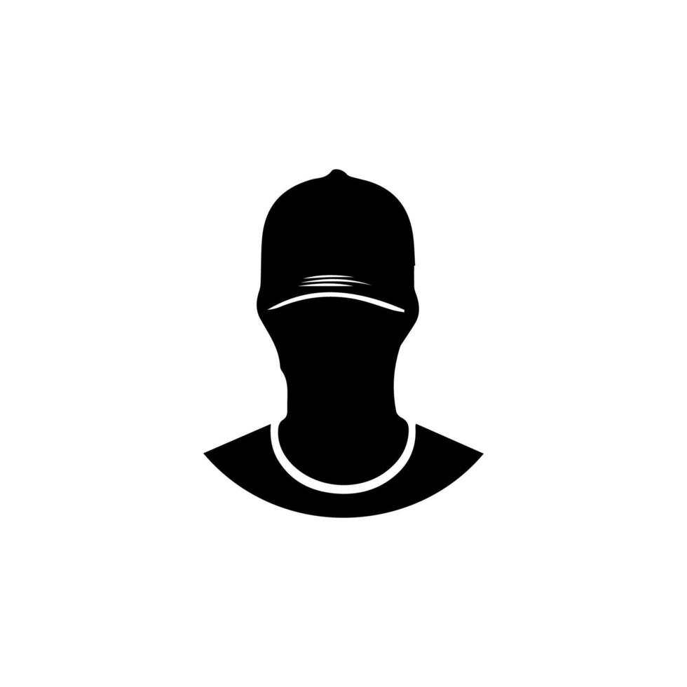 Man wearing baseball cap vector