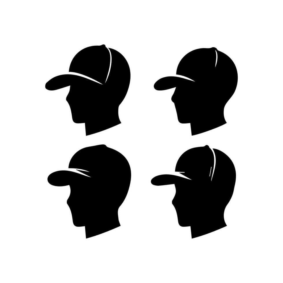 Man wearing baseball cap vector