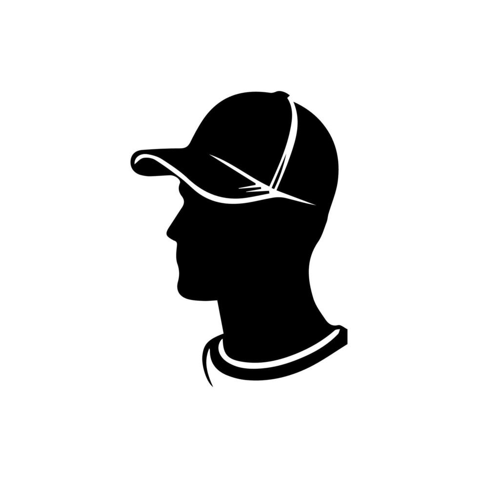 Man wearing baseball cap vector