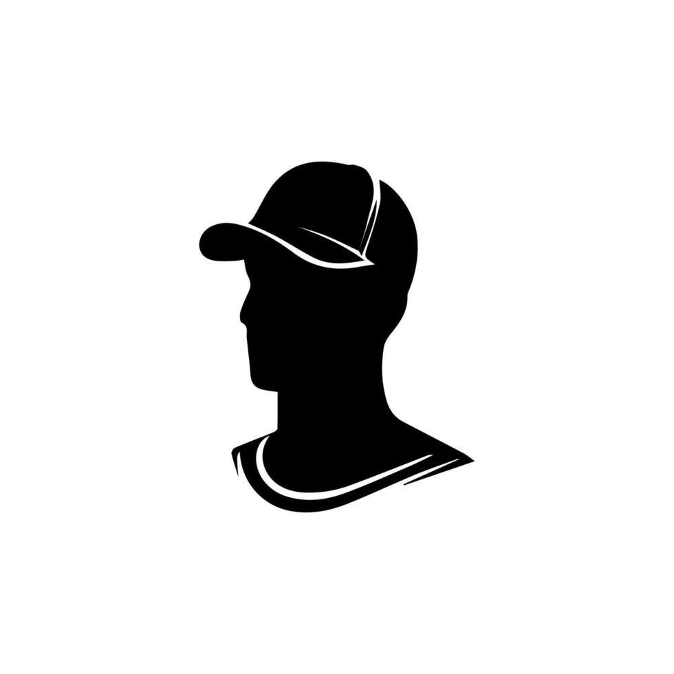 Man wearing baseball cap vector