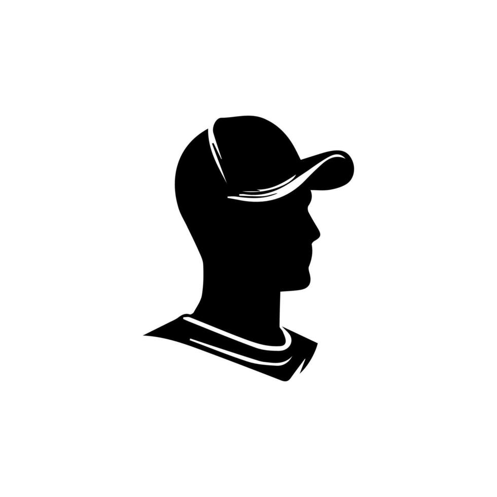 Man wearing baseball cap vector