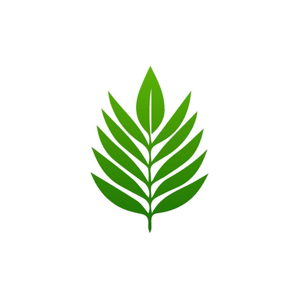 green leaf. Elements design for natural, eco, vegan, bio labels vector