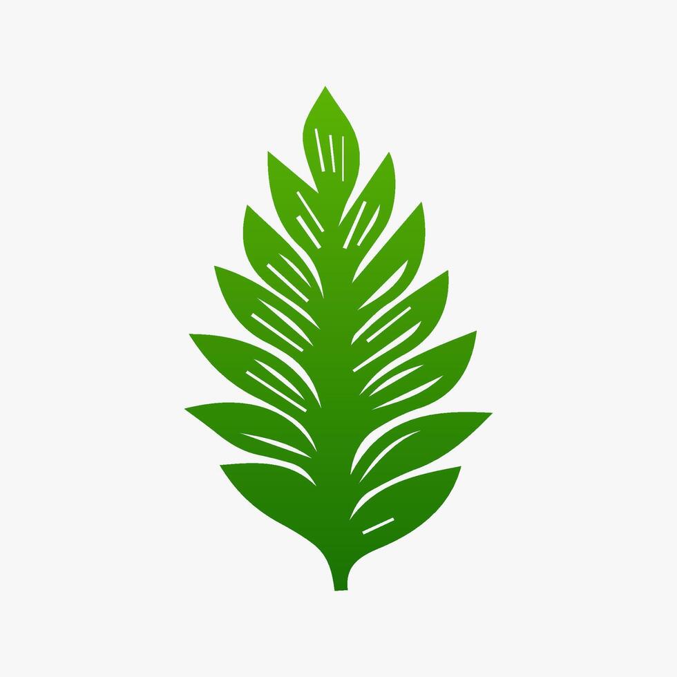green leaf. Elements design for natural, eco, vegan, bio labels vector