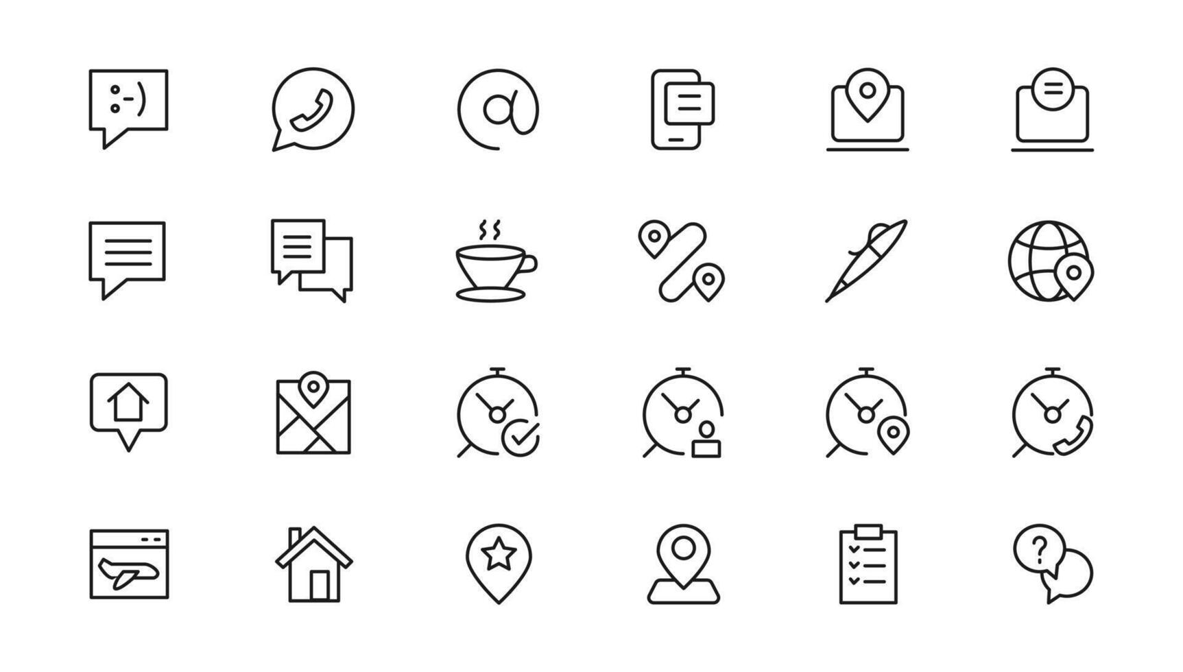 Customer service icon set. Containing customer satisfied, assistance, experience, feedback, operator and technical support icons vector