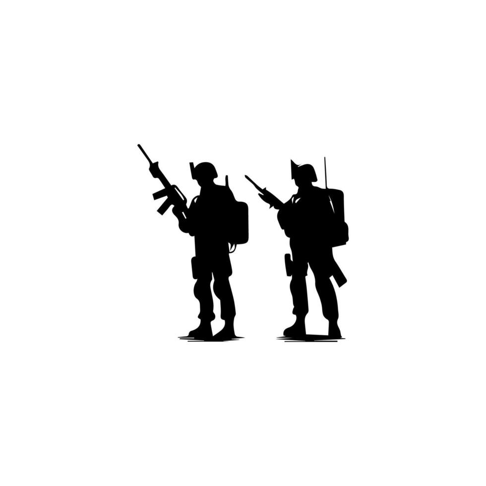 Page 4 | Army Soldier Silhouette Vector Art, Icons, and Graphics for ...