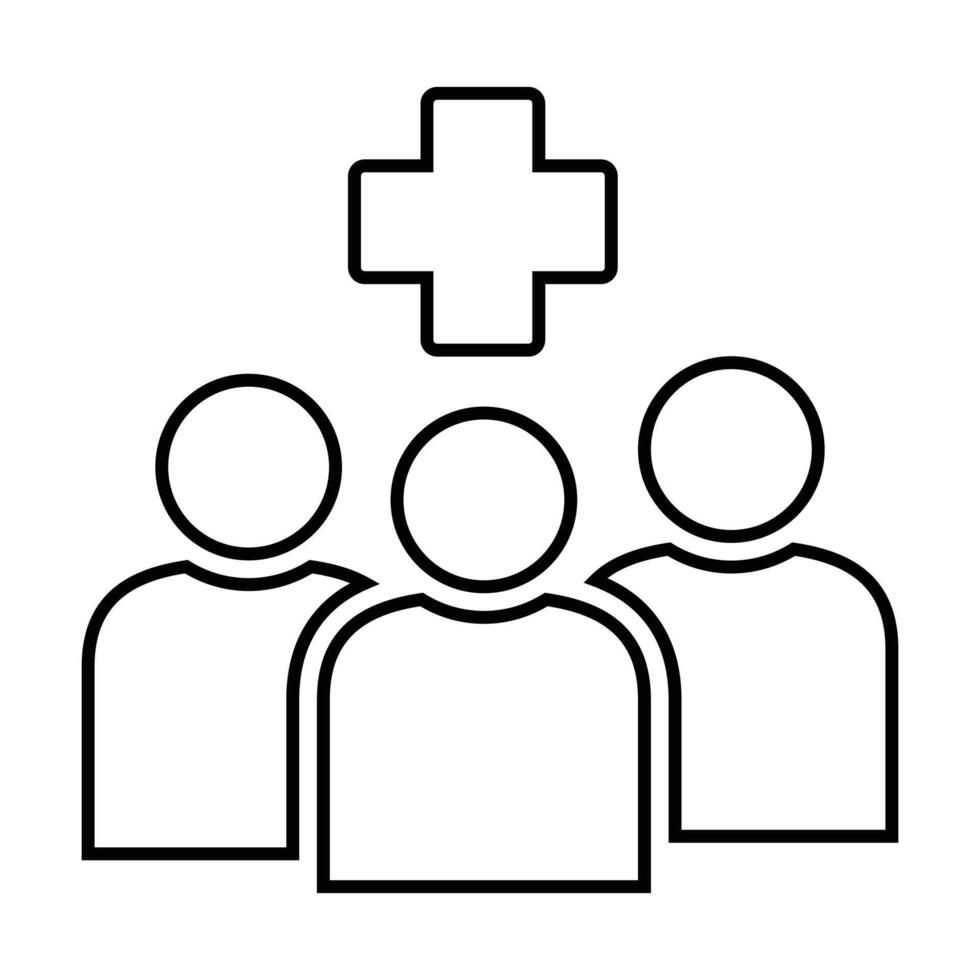People care icon on white background vector
