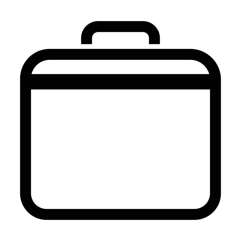 Suitcase icon on white background vector