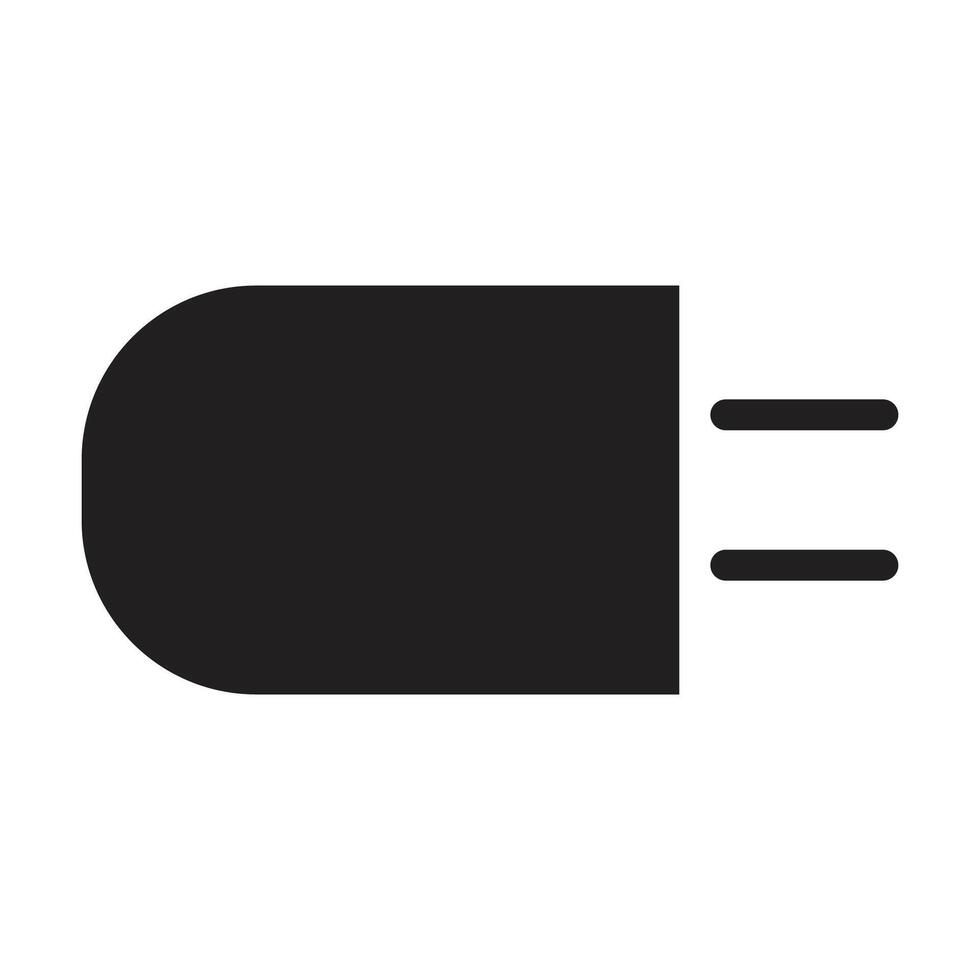Plug icon on white background vector