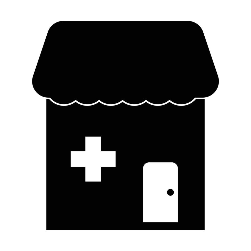 Pharmacy icon on white background vector
