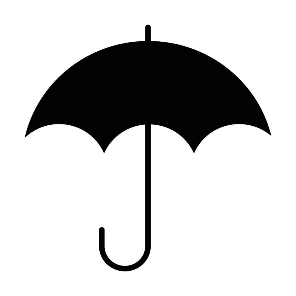 umbrella icon on white background vector