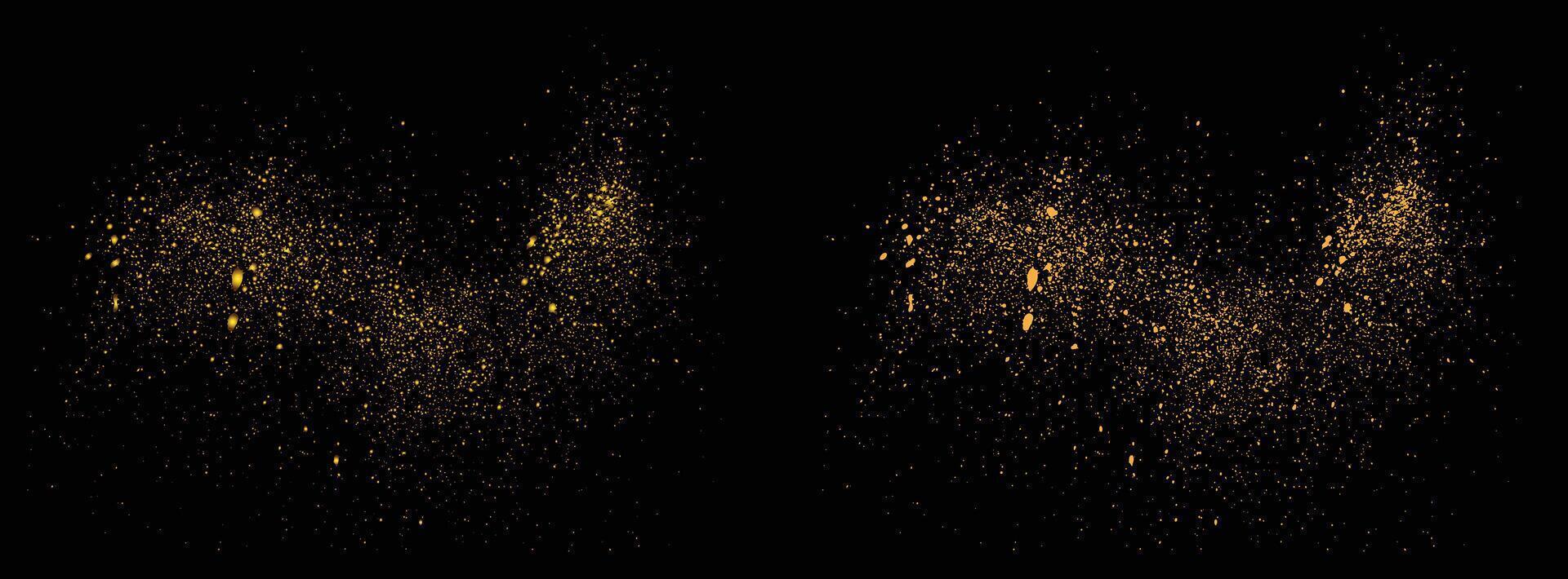 Abstract confetti luxury gold glitter element vector