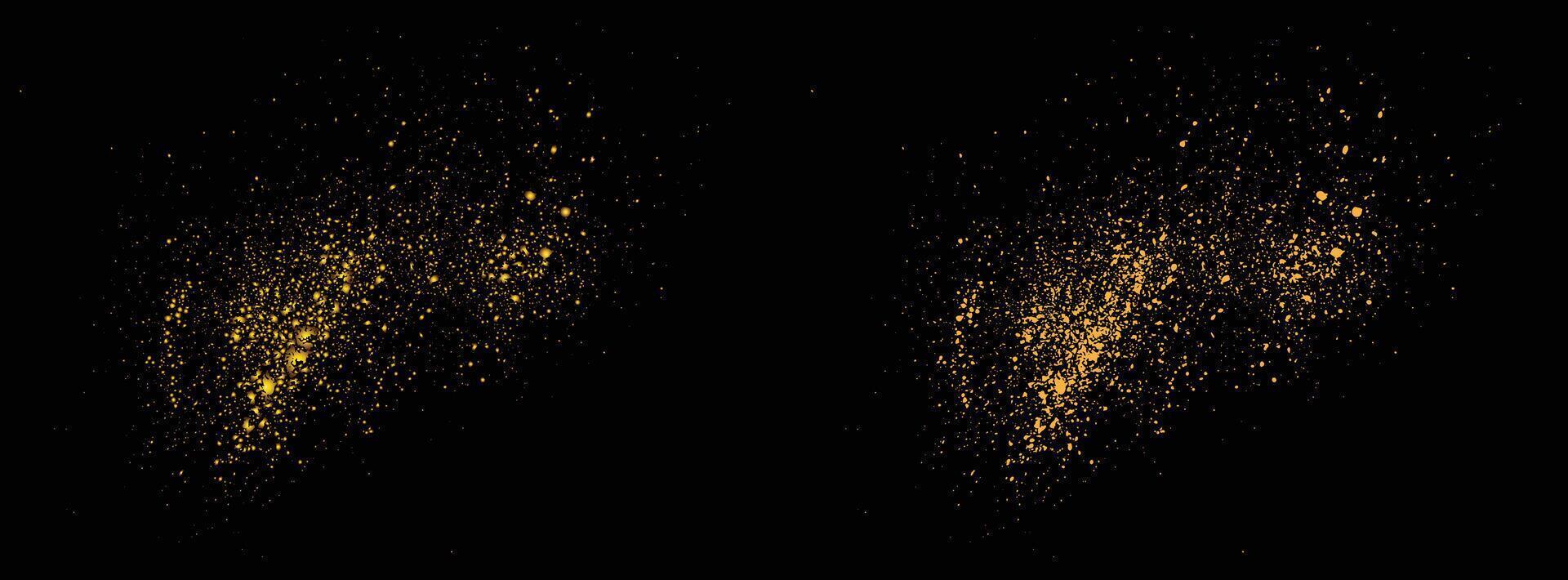 Confetti shiny luxury gold glitter background element vector