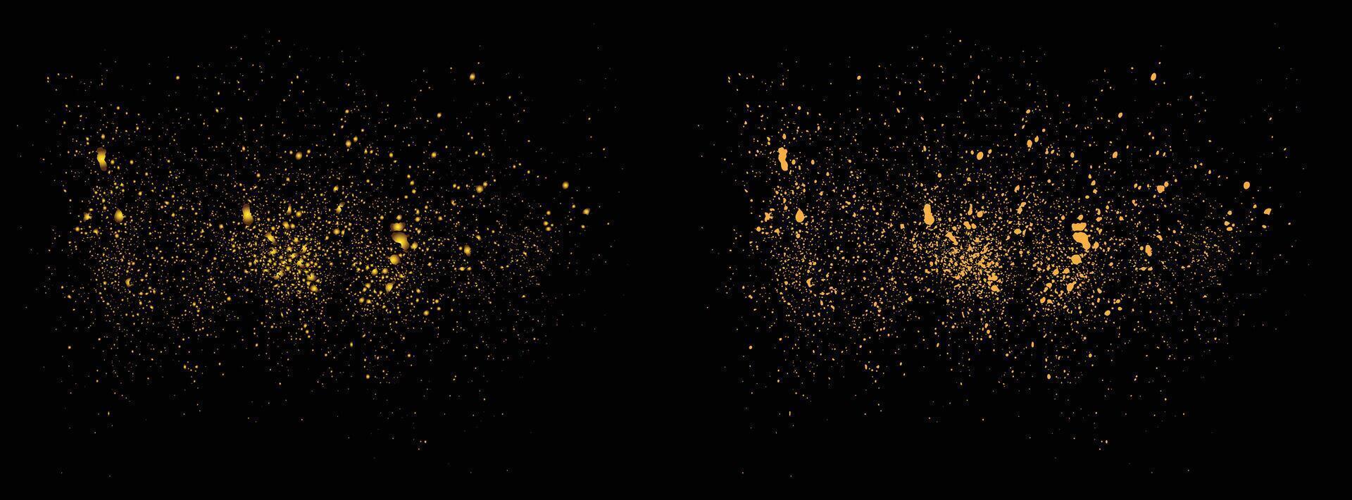 Splash texture gold glitter isolated luxury golden color celebratory background vector