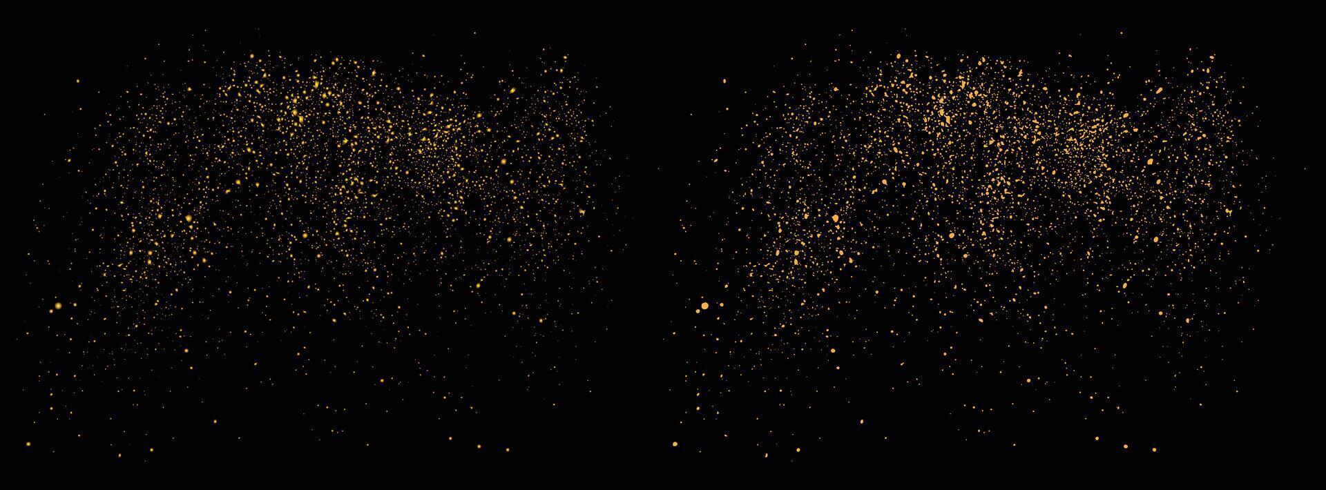 Luxury gold glitter background bokeh splatter texture illustration vector