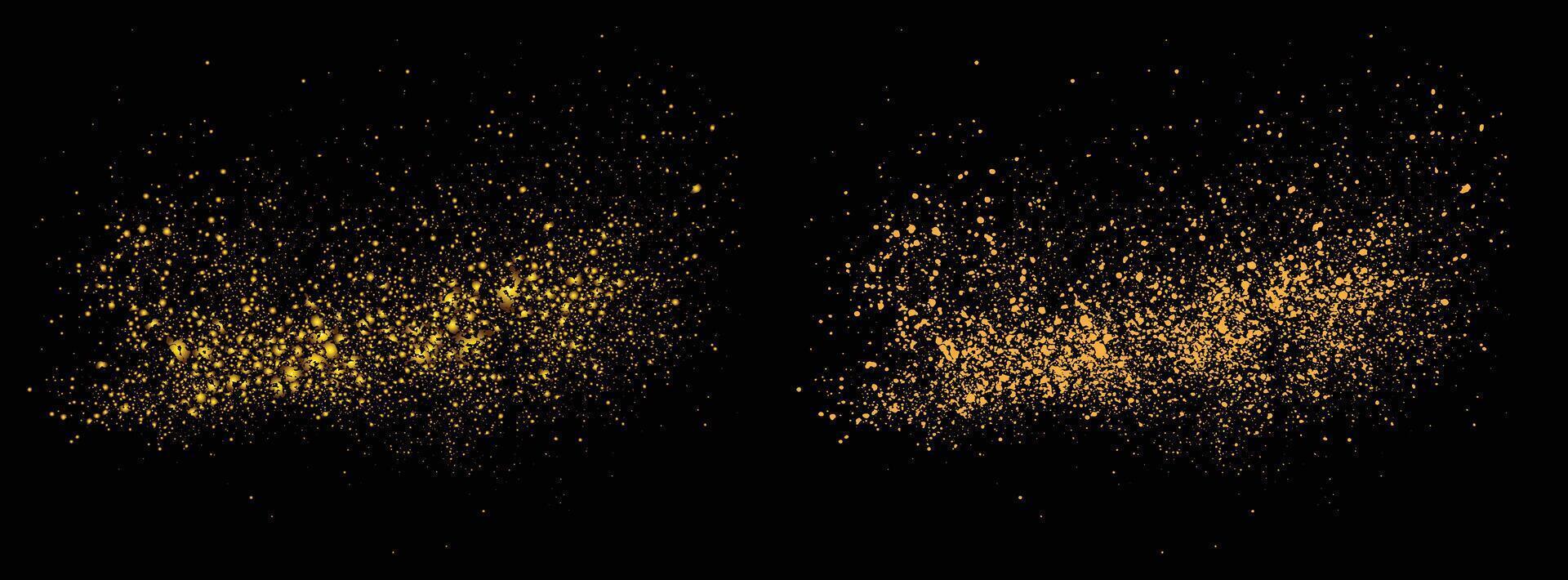 Isolated gold glitter festive celebration element vector
