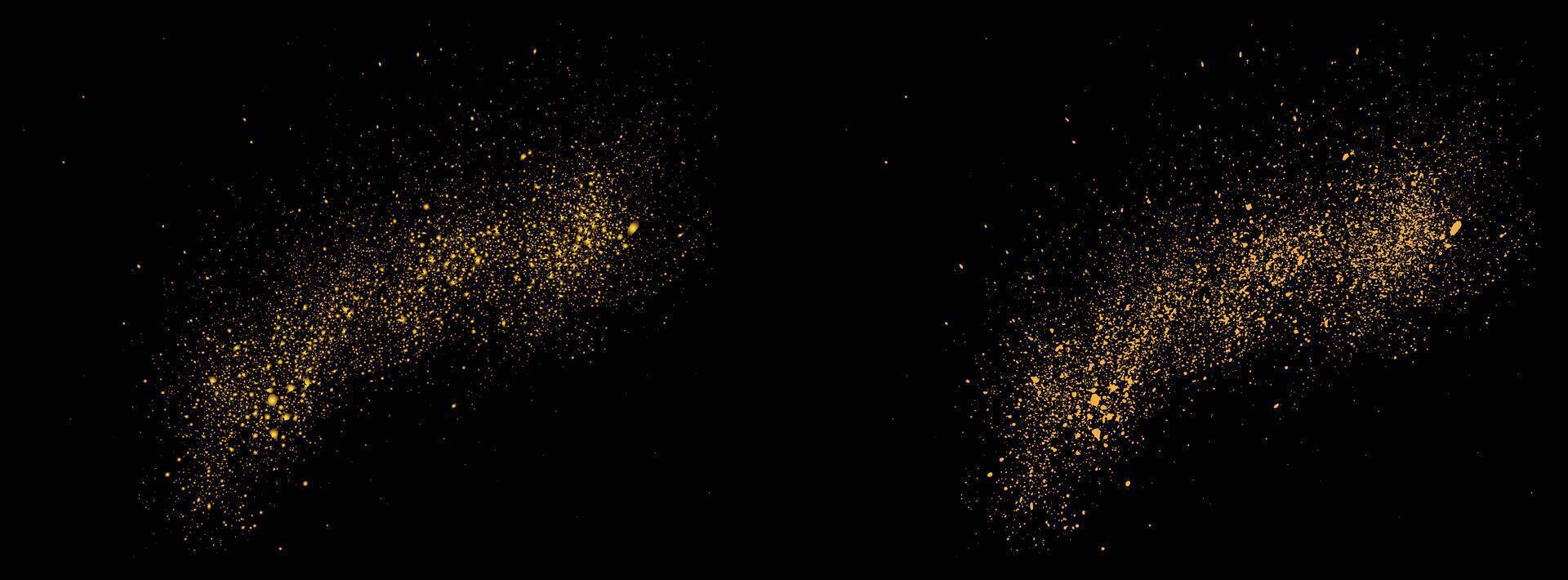 Festive luxury sparkle golden glitter lighting background vector