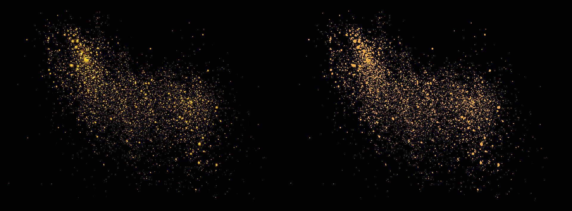 Isolated gold glitter golden dust background illustration vector