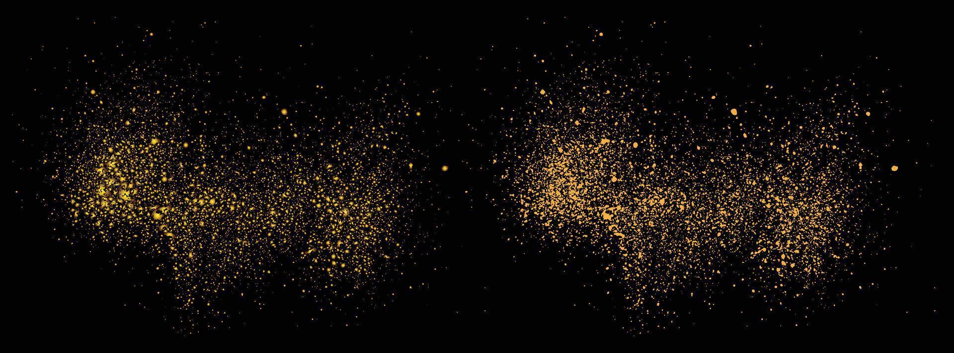 Splash luxury gold glitter splatter star golden glowing vector