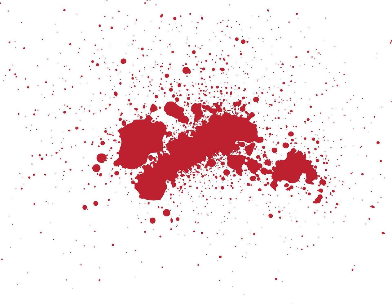Splatter red blood background vector