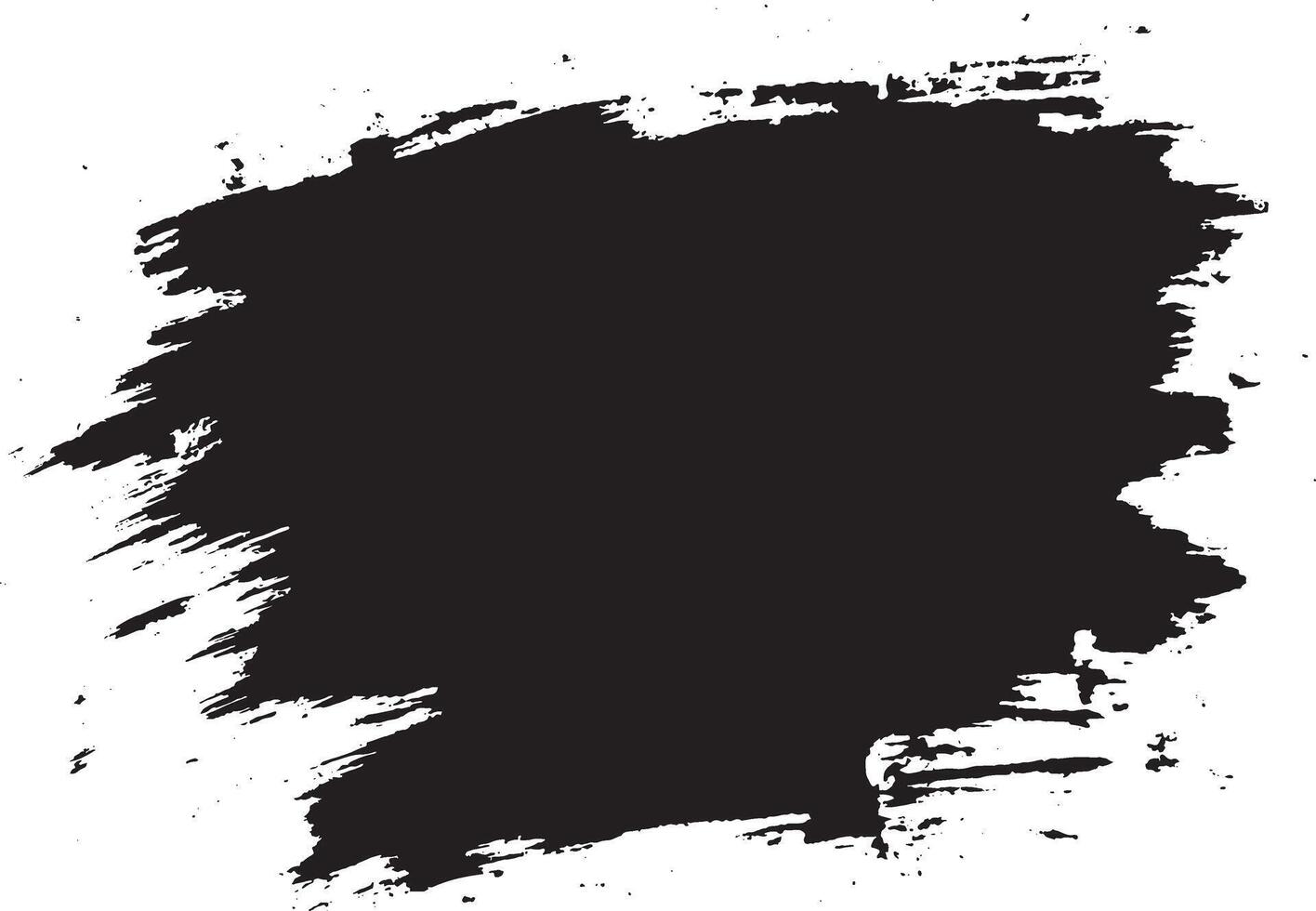 Black color brush strokes stain background vector