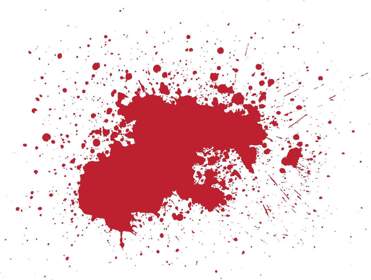 Ink red blood paint background vector