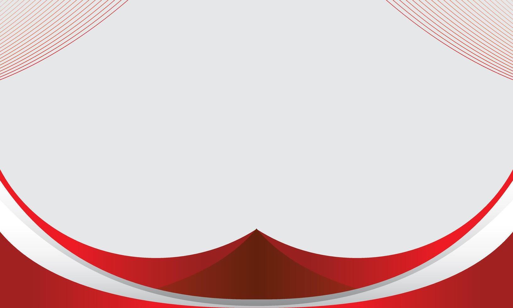 Red and White background patriotic indonesia Flag ribbon Border vector