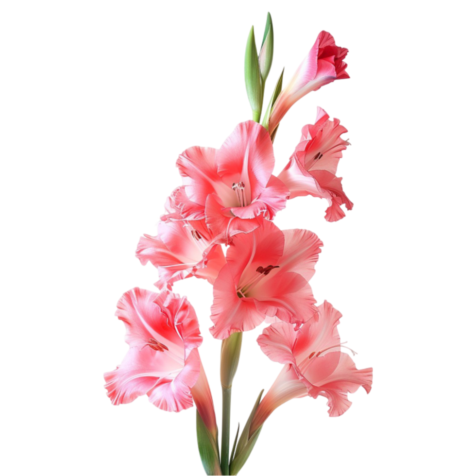 pink gladiolus flower image beautiful png