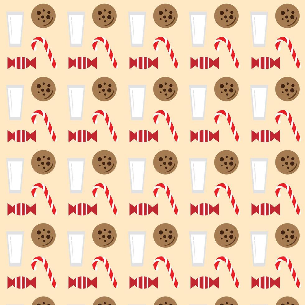Cookies Seamless Pattern Design vector