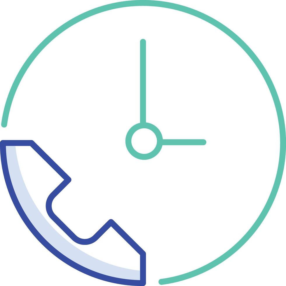 Customer support outline color illustration vector