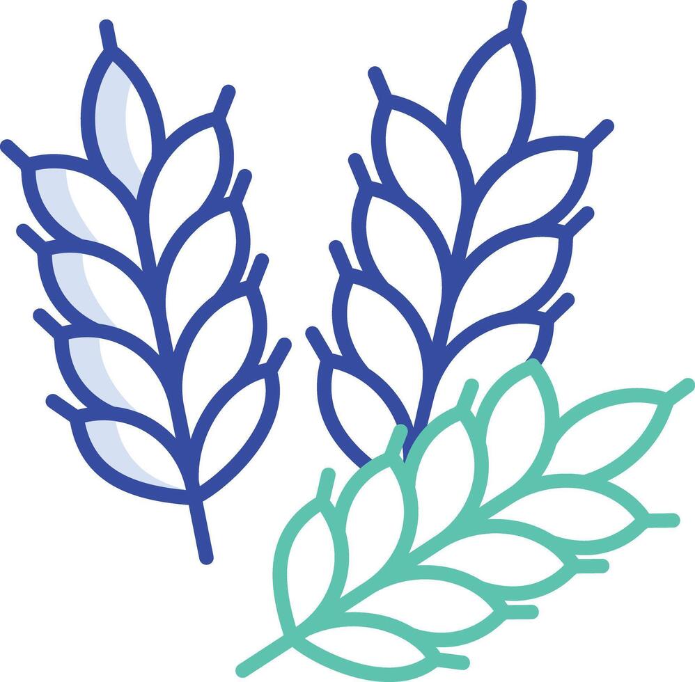 Crop outline color illustration vector