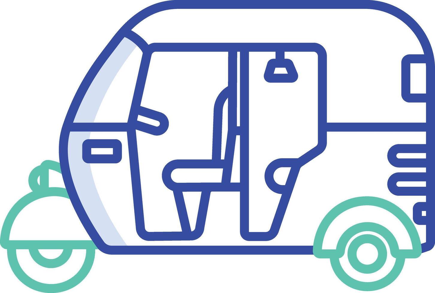 Auto outline color illustration vector