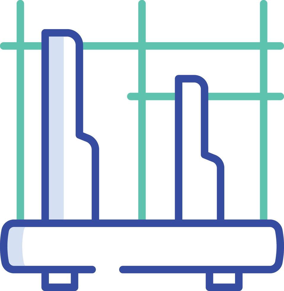 Angklung outline color illustration vector