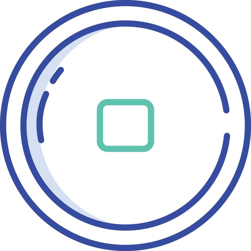 Yen outline color illustration vector