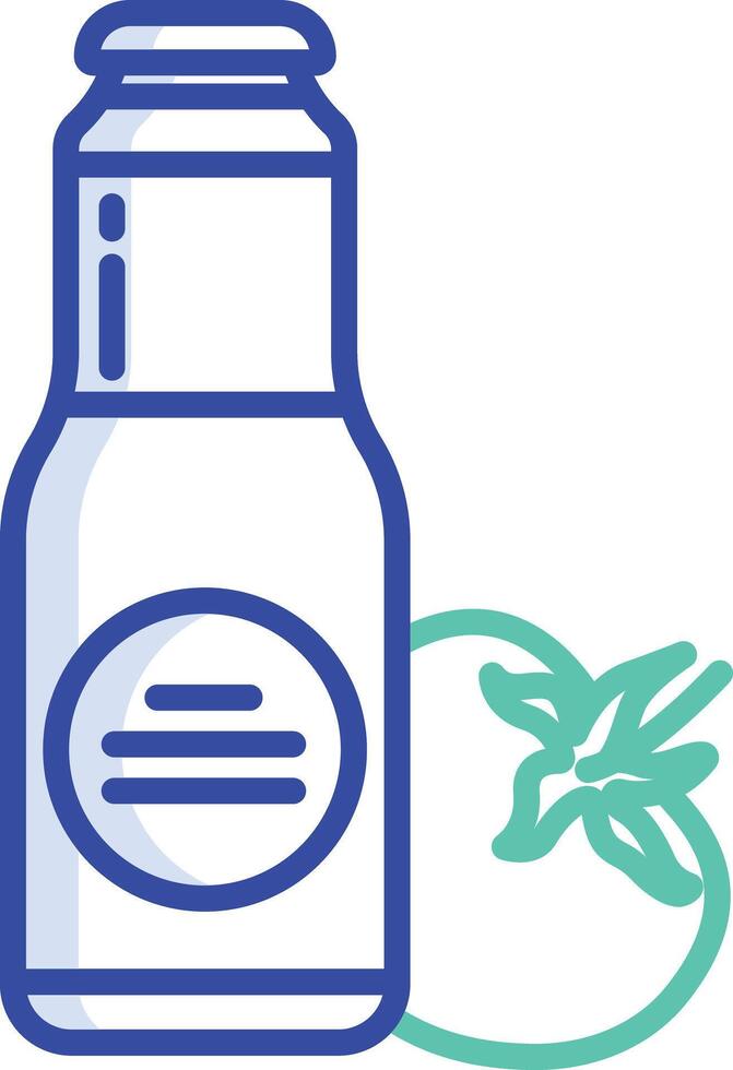Sauce outline color illustration vector