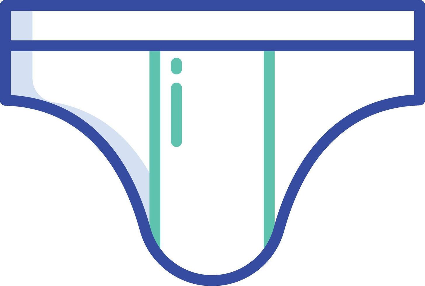 Woman Underwear outline color illustration vector