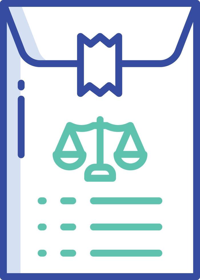 Files outline color illustration vector