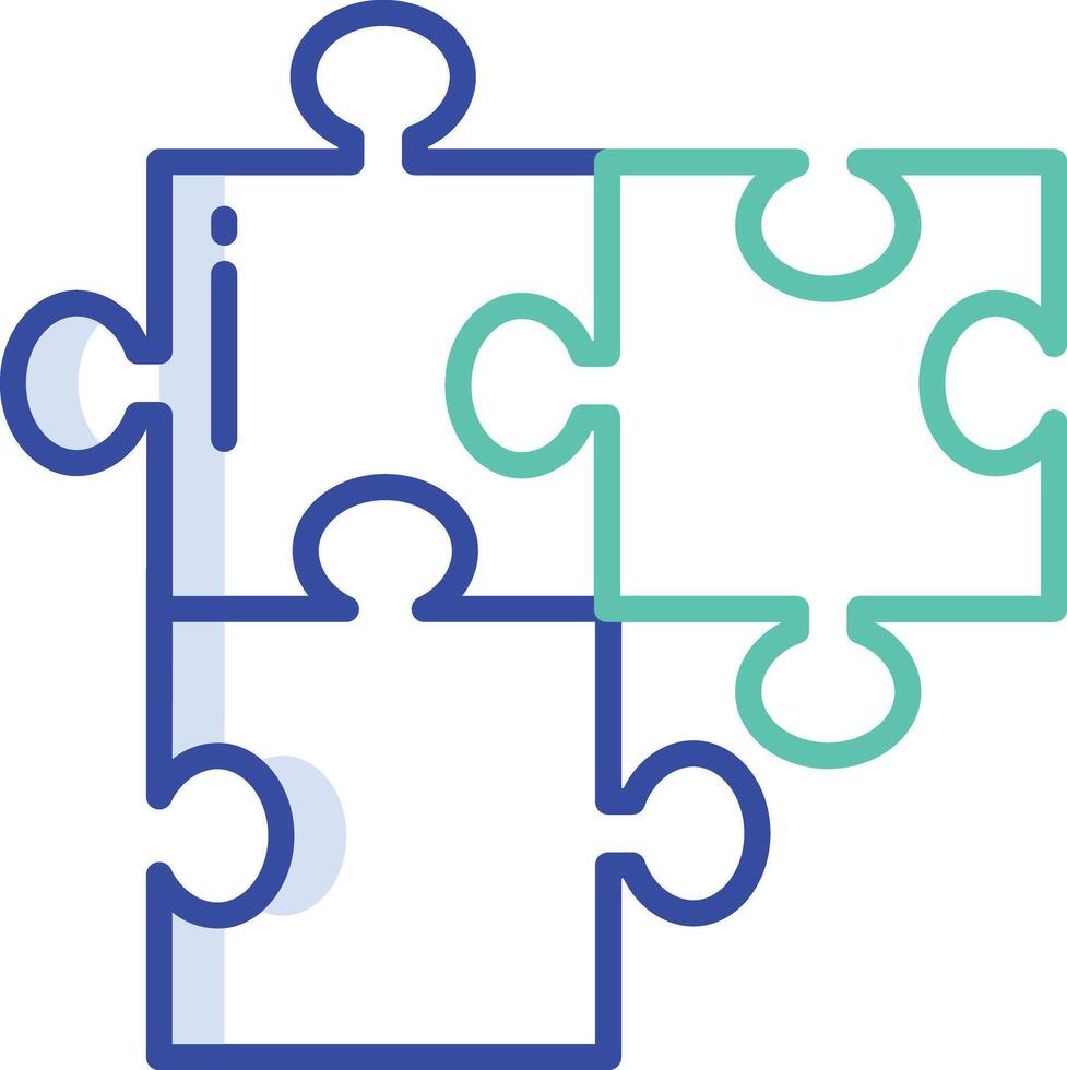 puzzle outline color illustration vector