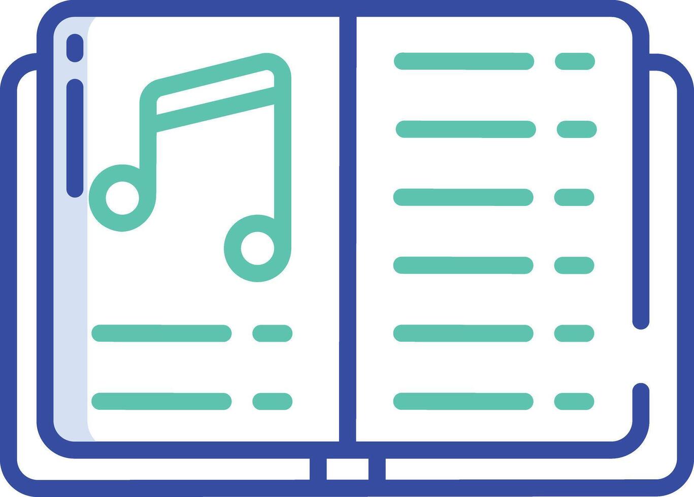 Sheet outline color illustration vector