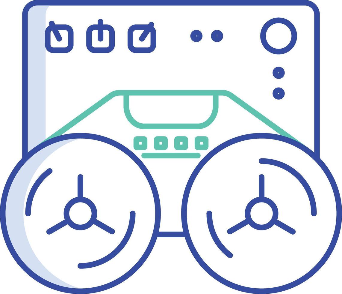 Recording audio outline color illustration vector