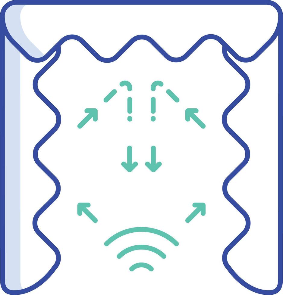 Soundproof Room outline color illustration vector
