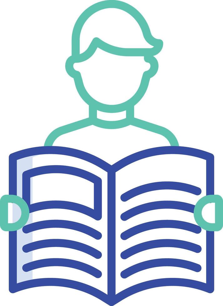 Journal outline color illustration vector