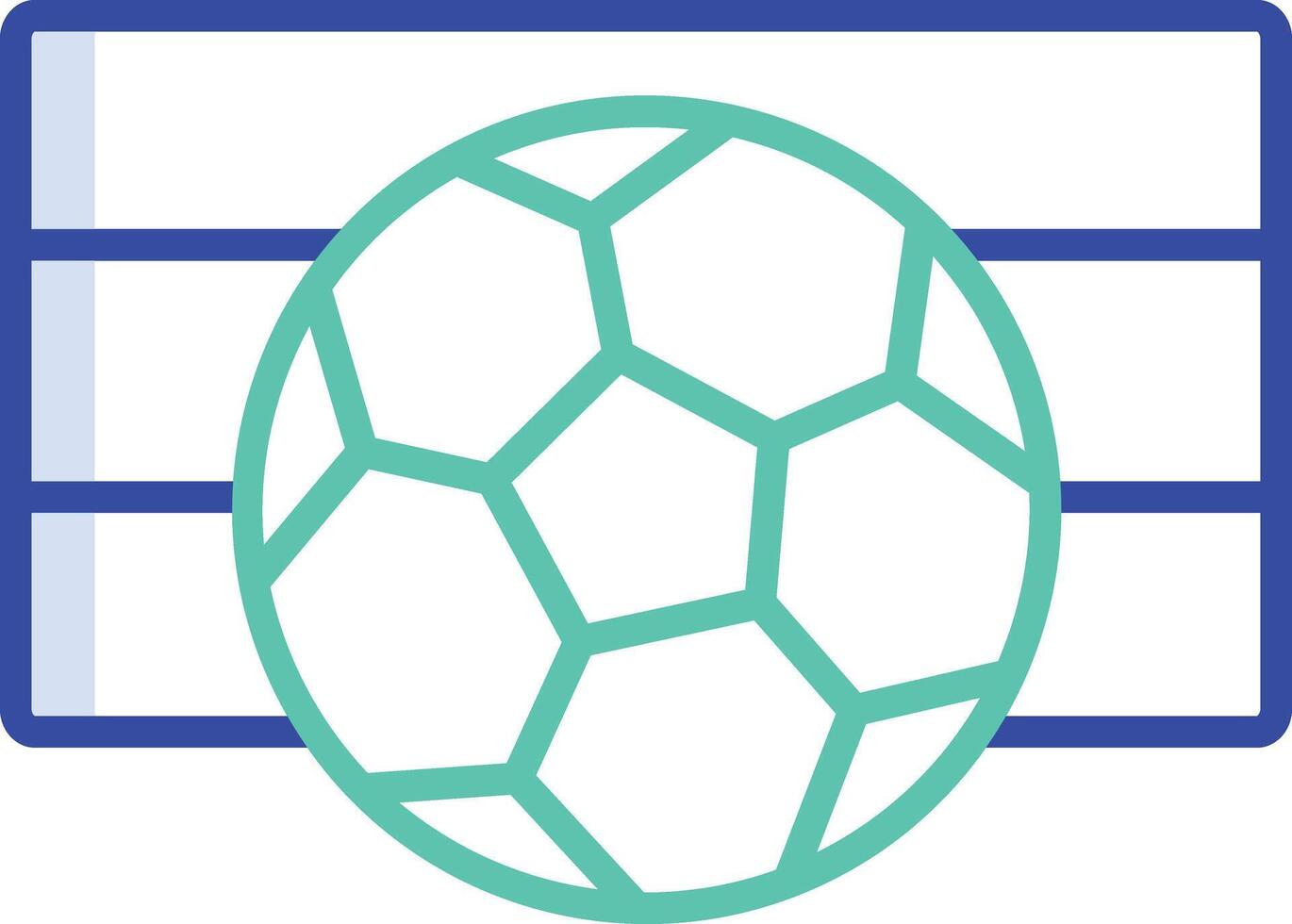 Soccer Ball outline color illustration vector