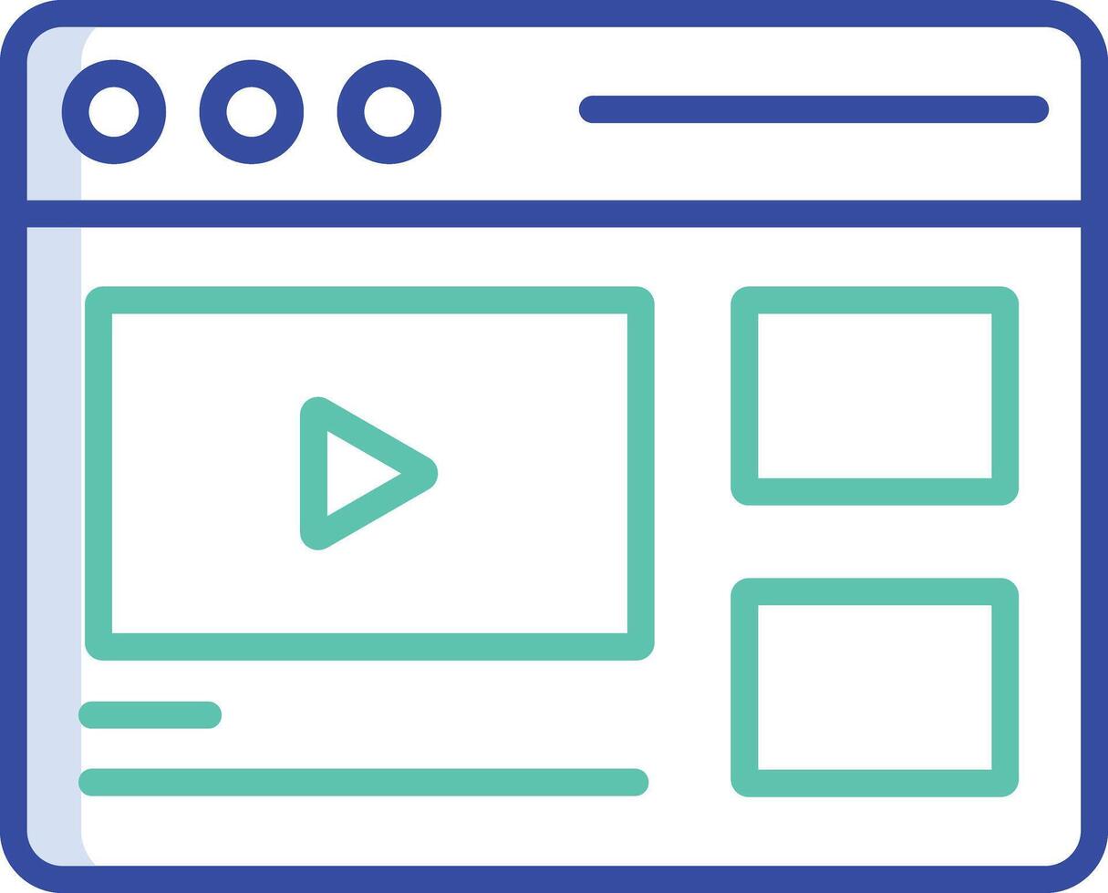 Tutorials outline color illustration vector