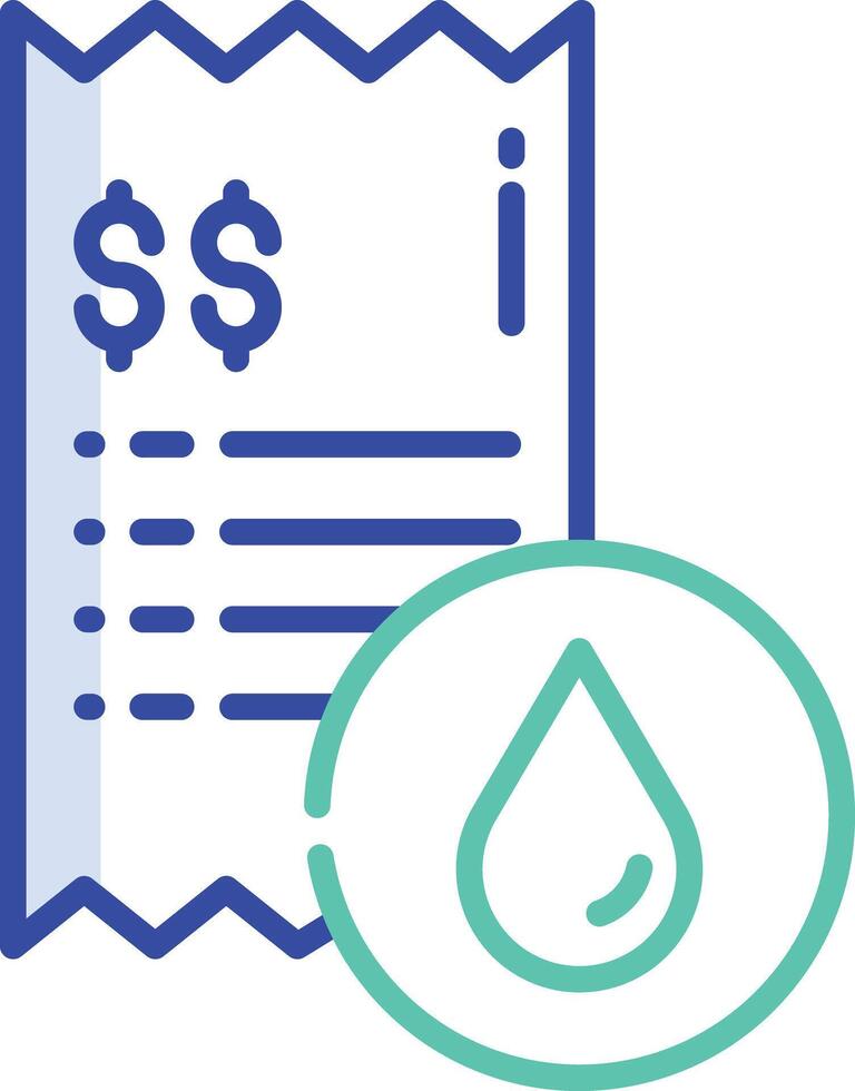 bill outline color illustration vector