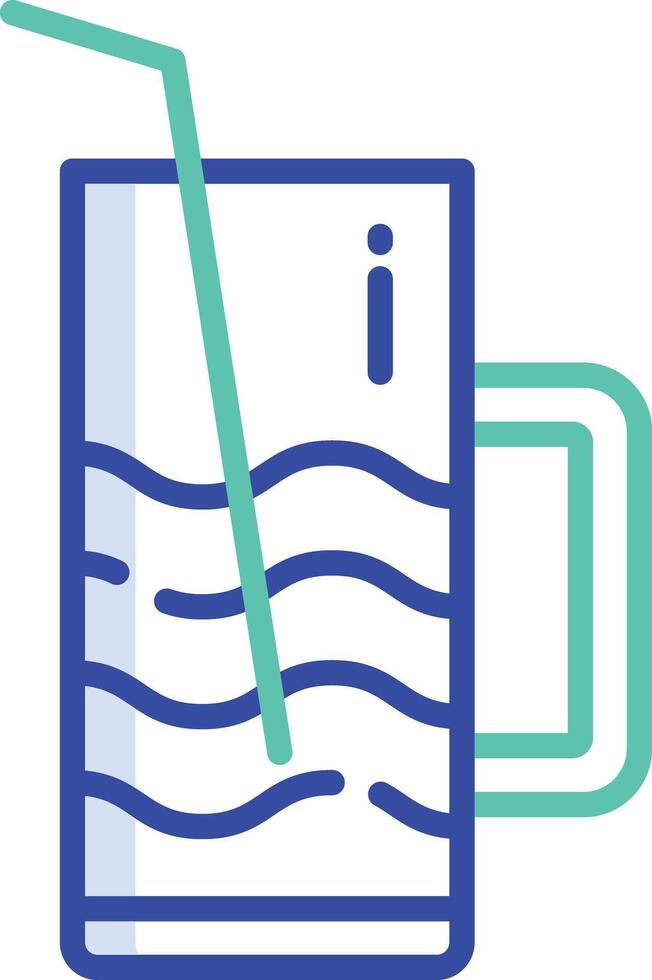 Juice outline color illustration vector