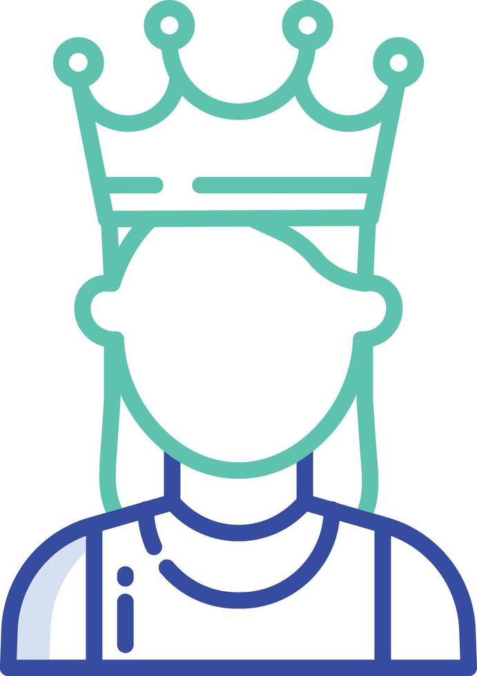 Woman outline color illustration vector