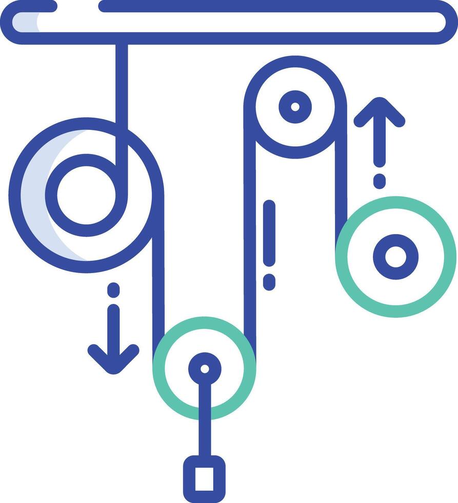 hydroelectricity outline color illustration vector