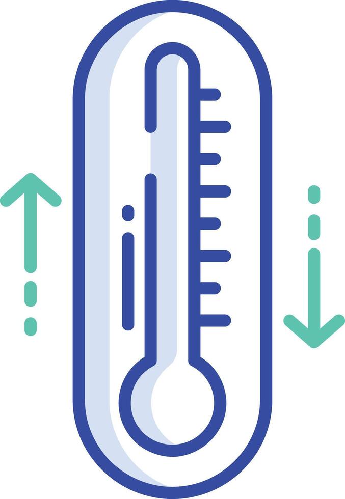 thermodynamics outline color illustration vector