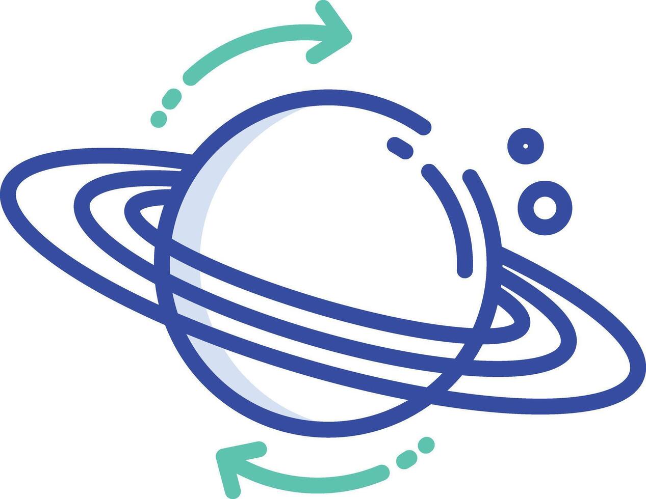 astrophysics outline color illustration vector